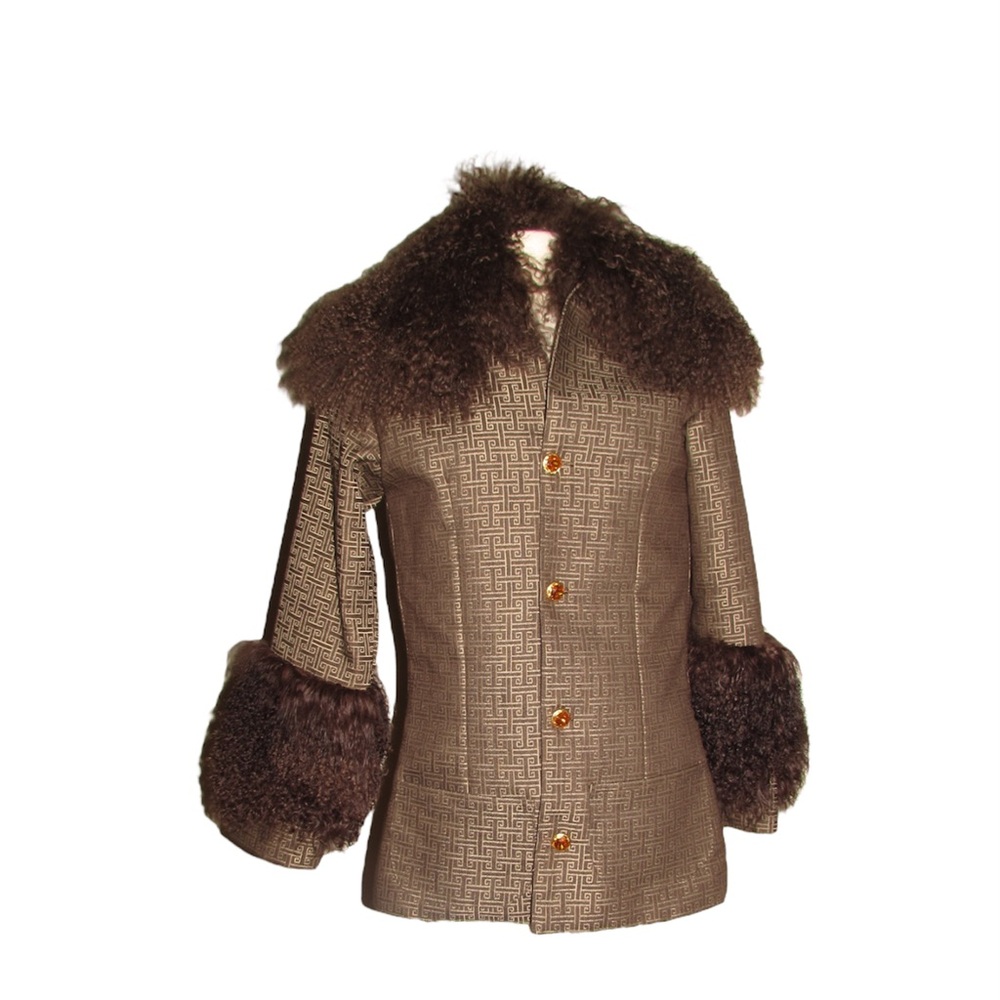 Mongolian Fur Trimmed Coat